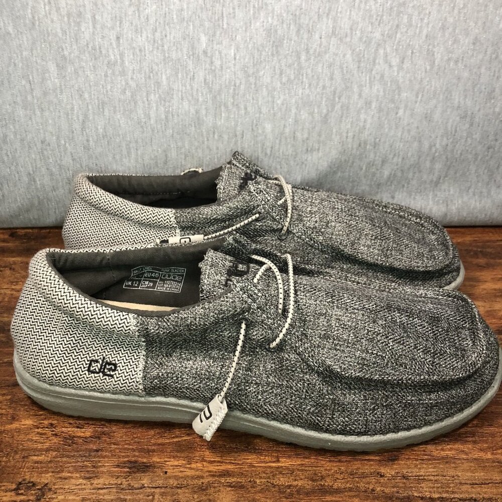 Hey Dude Wally Stretch Mens Size 13‎ Gray Low Top Causal Shoes